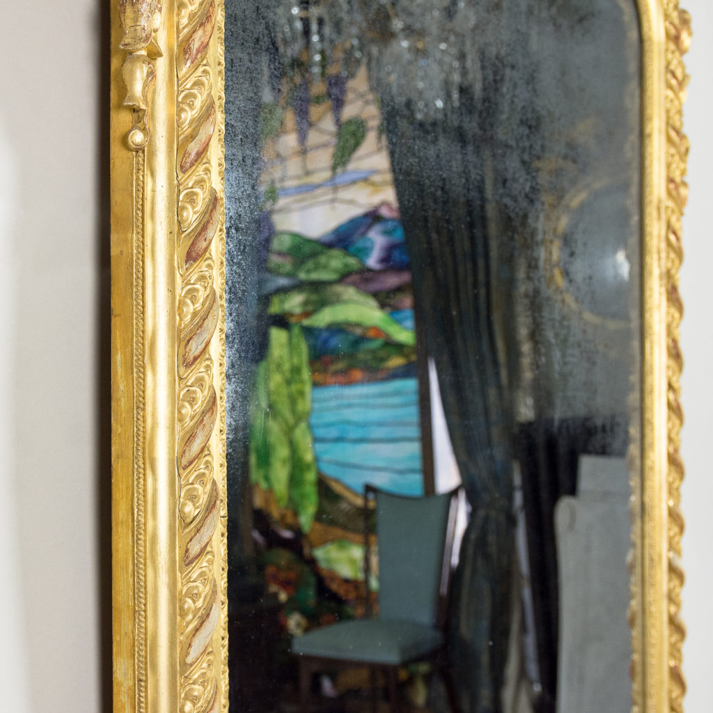 Large nineteenth century French giltwood mirror,-138697