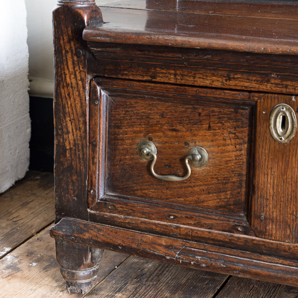 George II oak settle,-138512