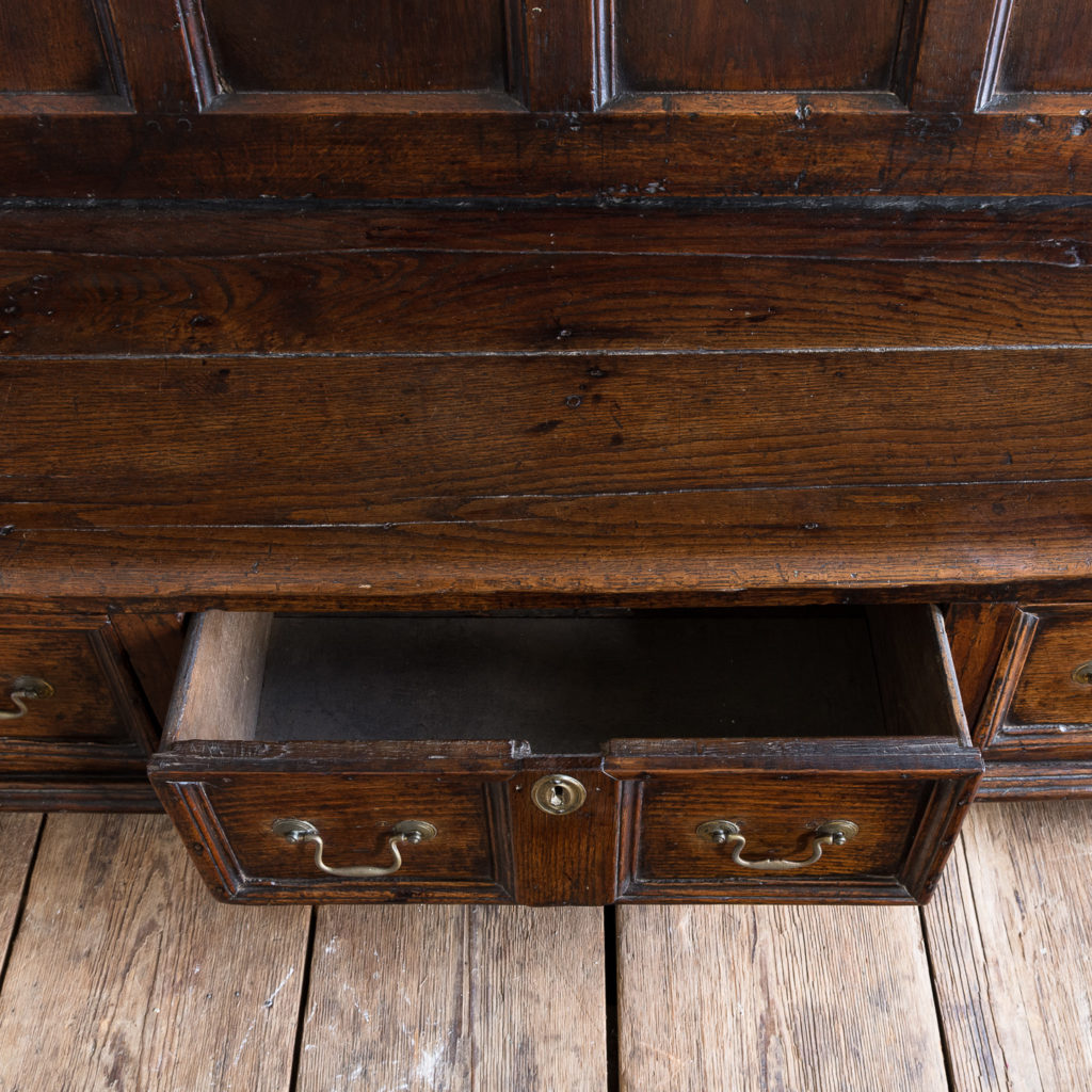 George II oak settle,-138507