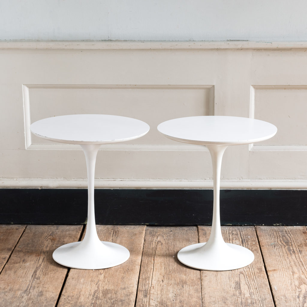 Pair of 1960s tulip side tables by Maurice Burke for Arkana,