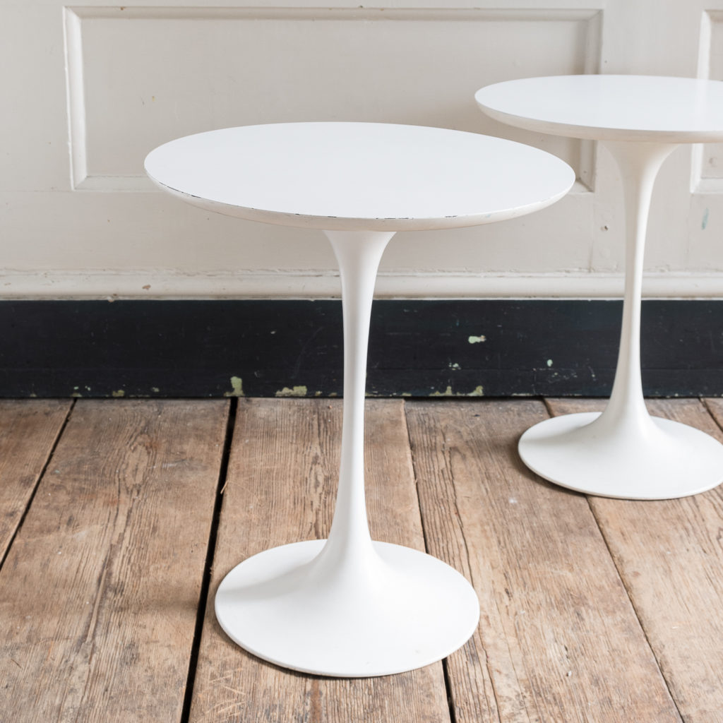 Pair of 1960s tulip side tables by Maurice Burke for Arkana,