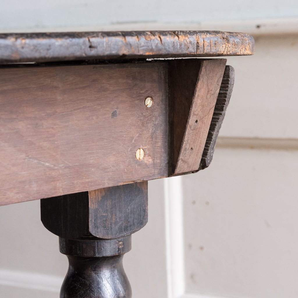 Victorian oak and pine table,-138728