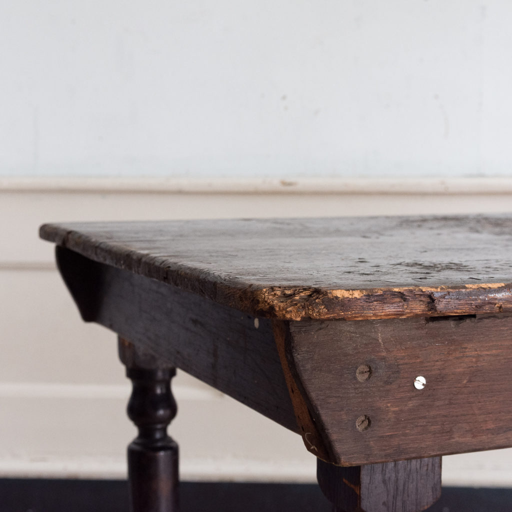 Victorian oak and pine table,-138731