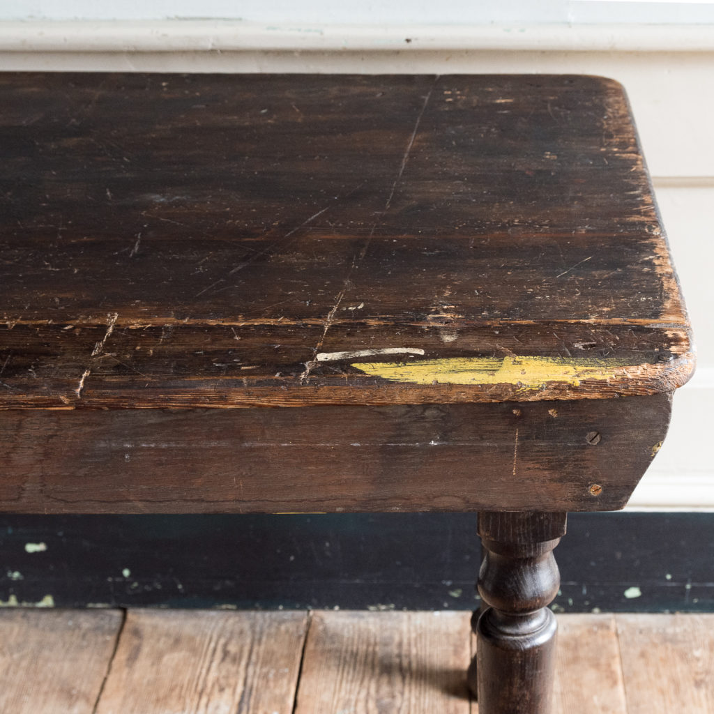 Victorian oak and pine table,-138732