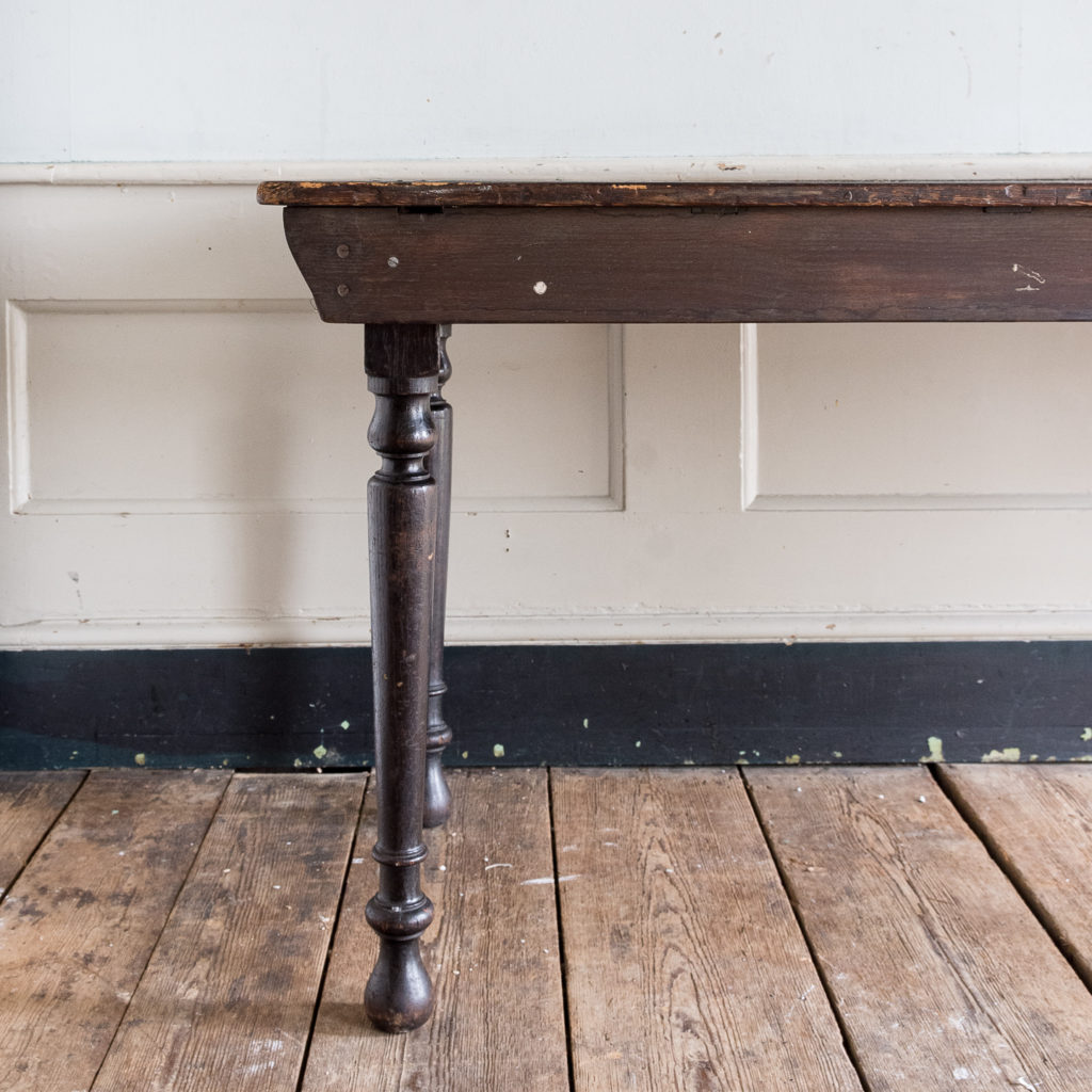 Victorian oak and pine table,-138725