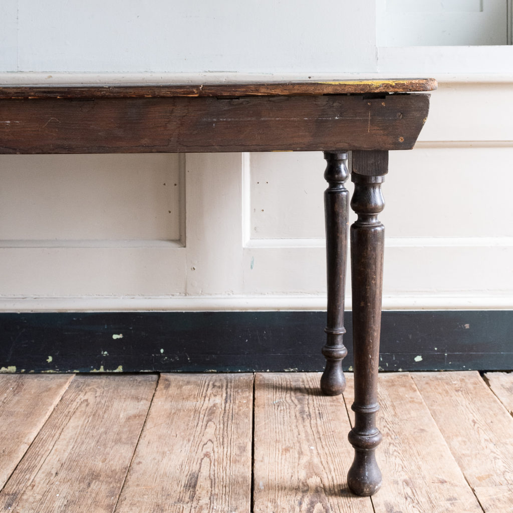 Victorian oak and pine table,-138727