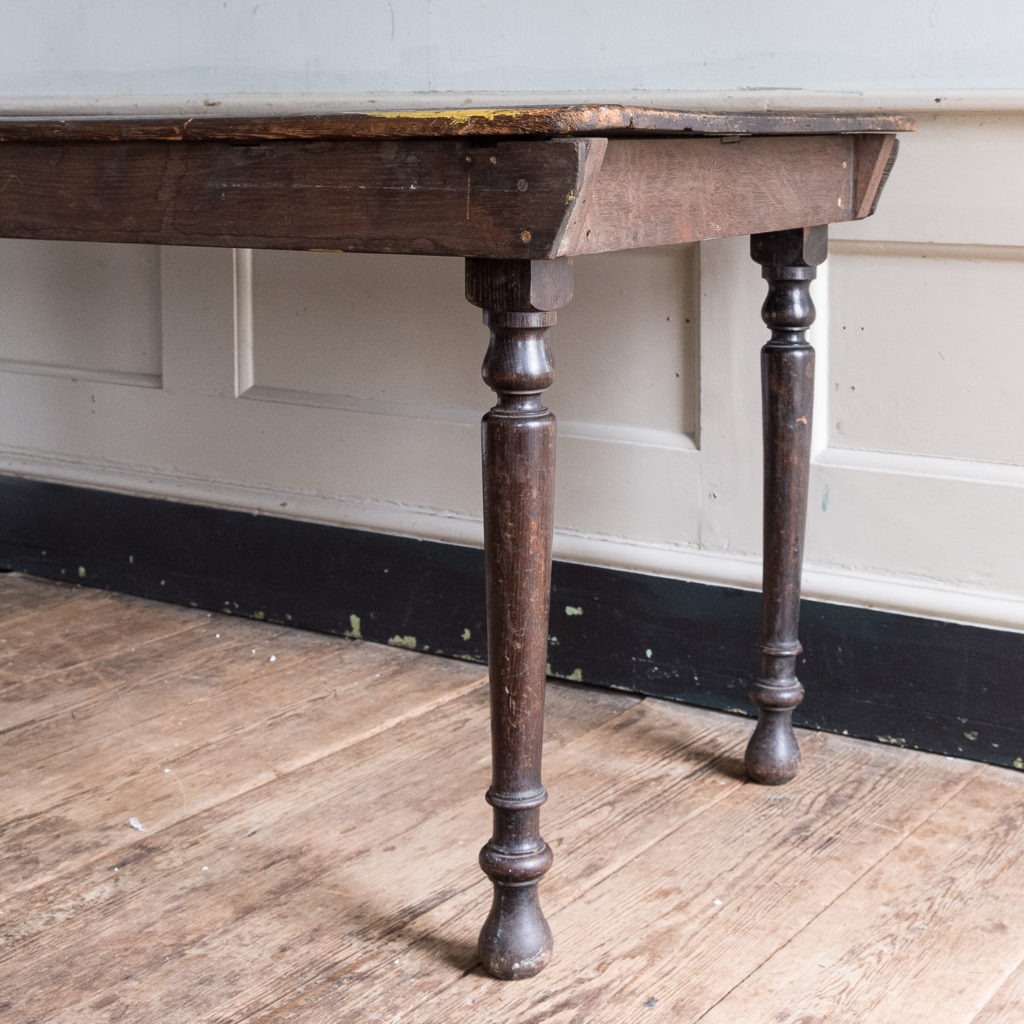 Victorian oak and pine table,-138729