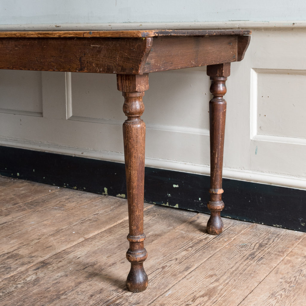 Victorian oak and pine table,-138767
