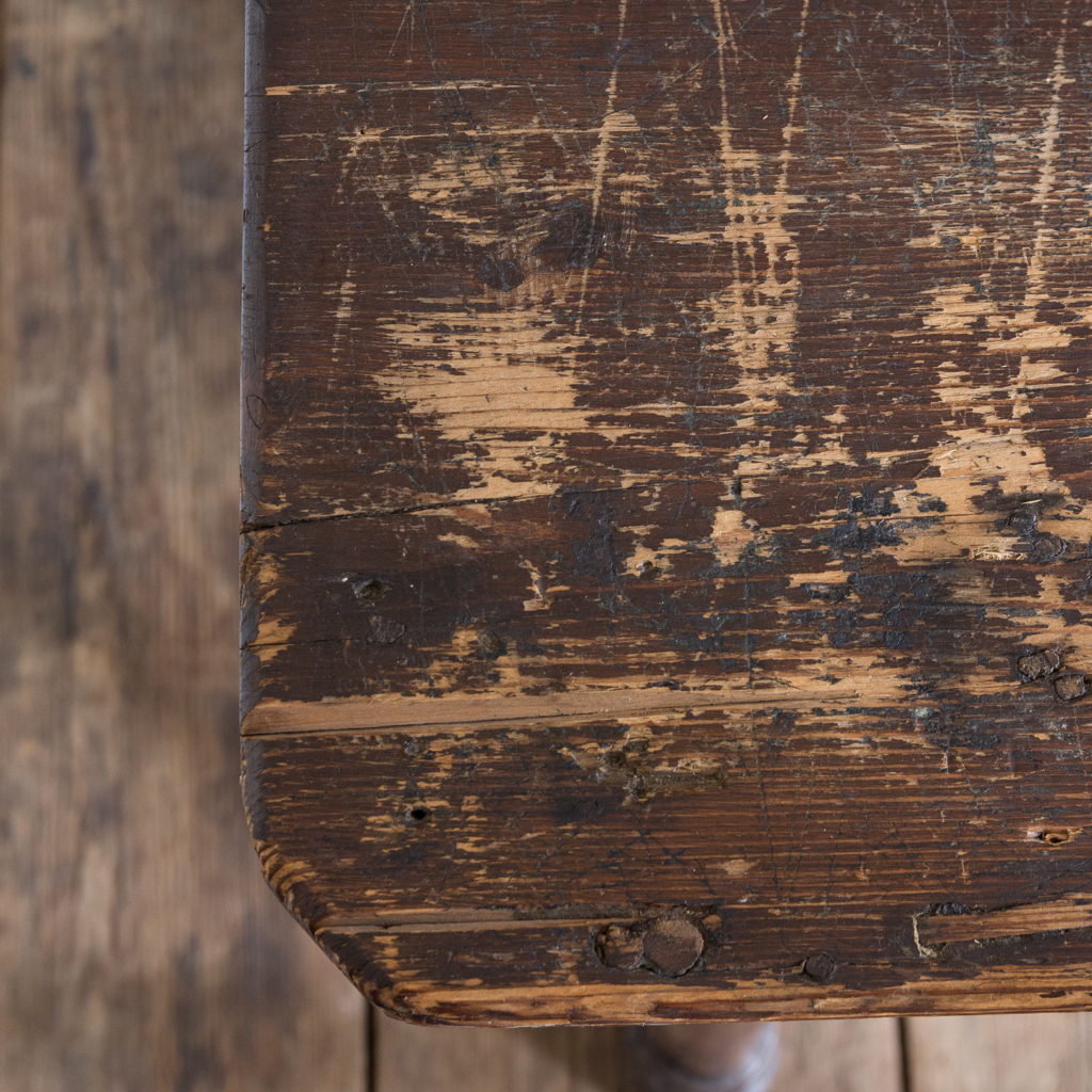 Victorian oak and pine table,-138770