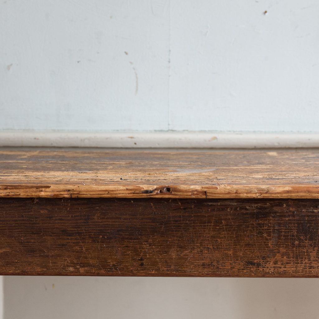 Victorian oak and pine table,-138760