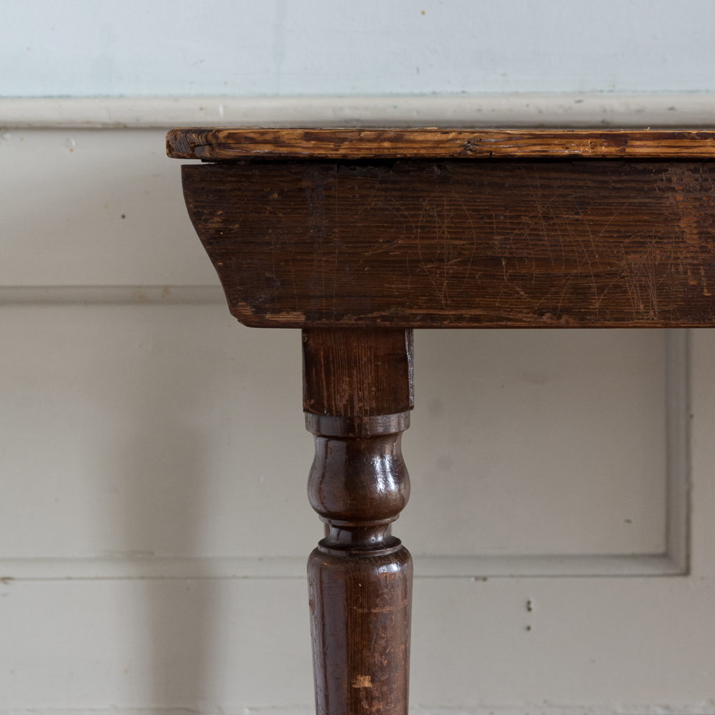 Victorian oak and pine table,-138759