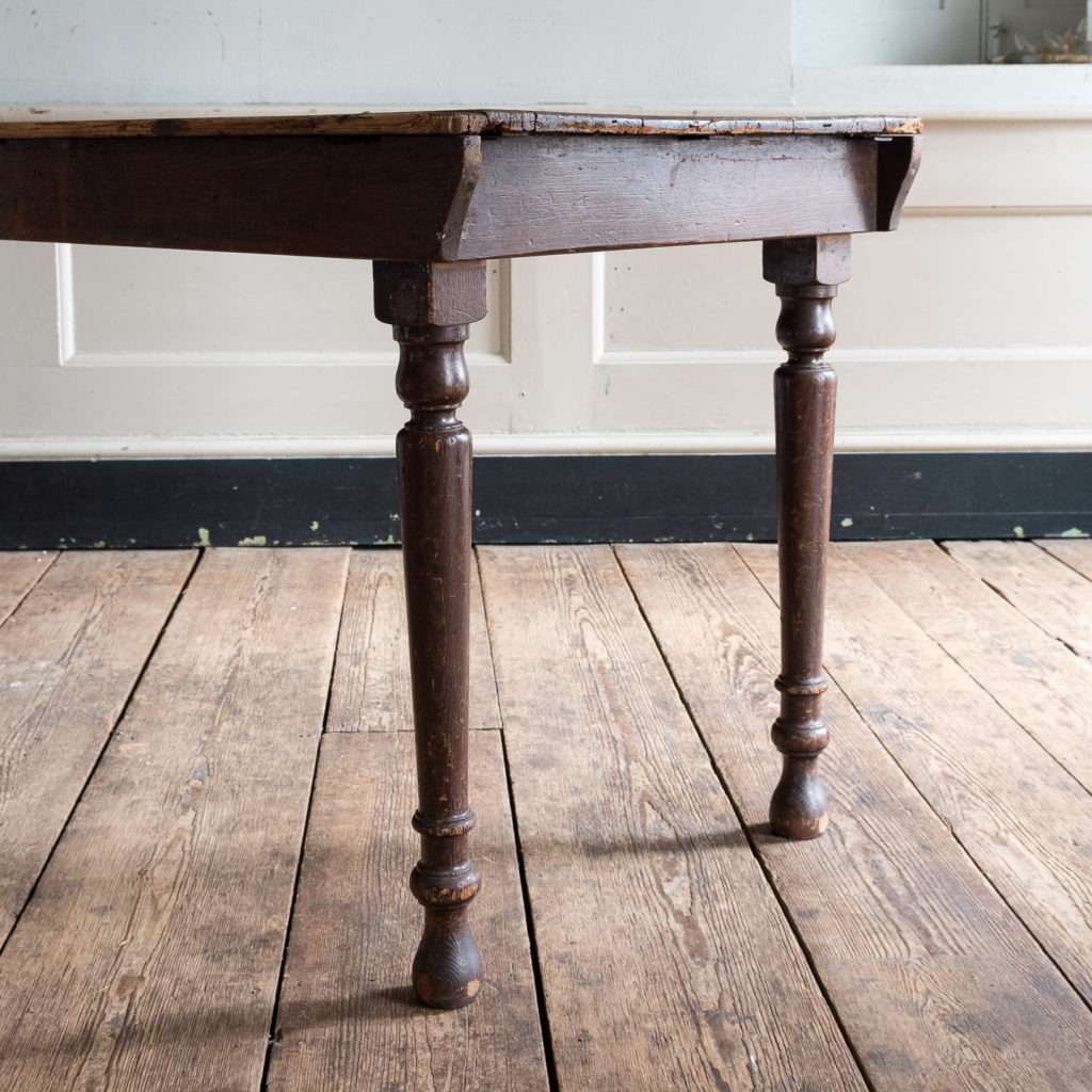 Victorian oak and pine table,-138762