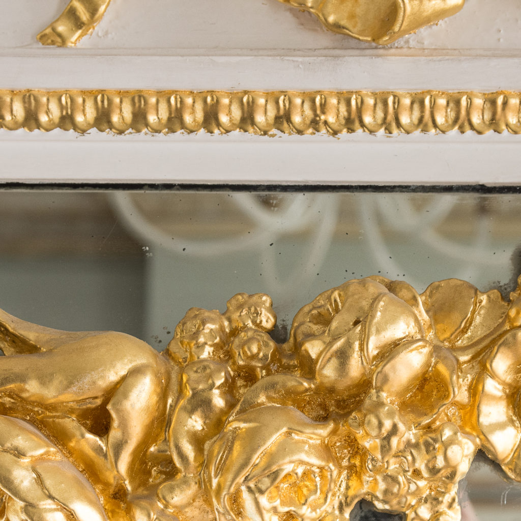 Louis XVI style parcel-gilt boiserie mirror,-138713
