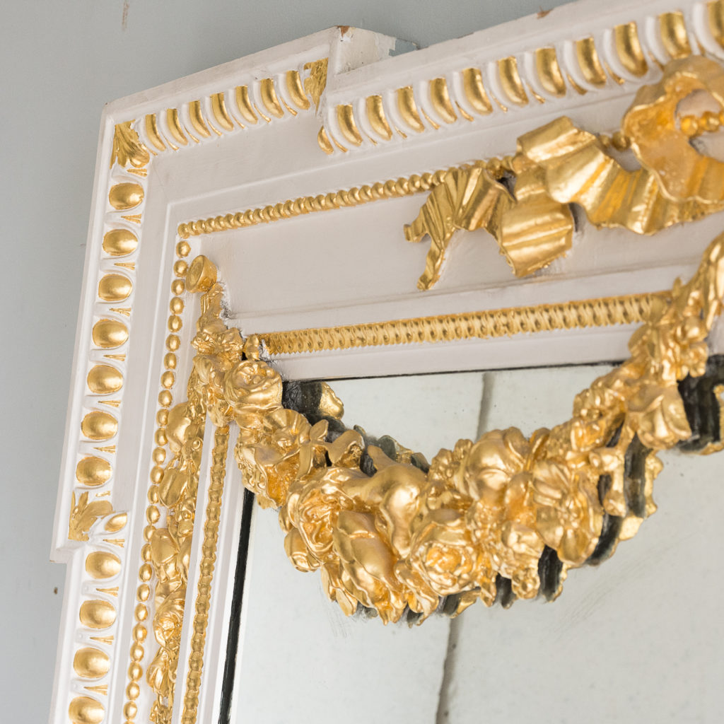 Louis XVI style parcel-gilt boiserie mirror,-138712