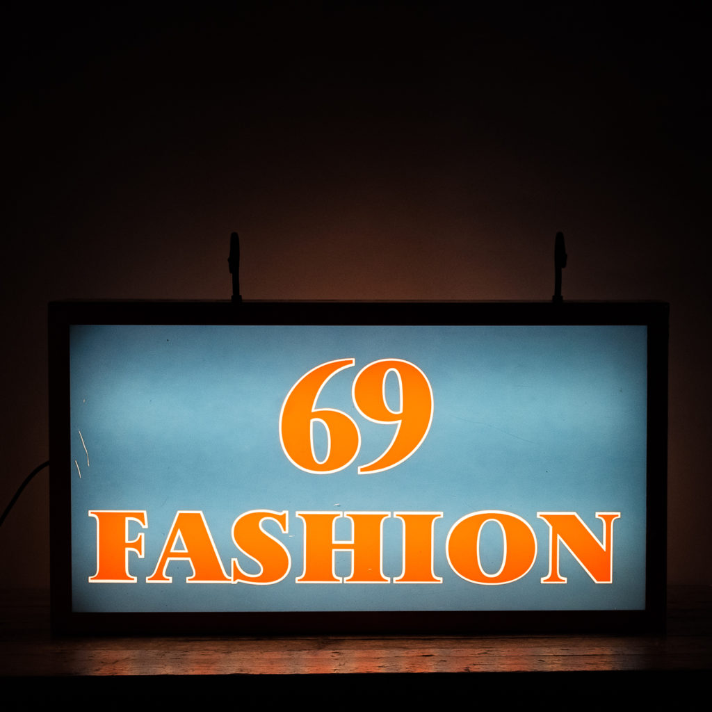 ‘Fashion 69’ illuminated sign,-138433