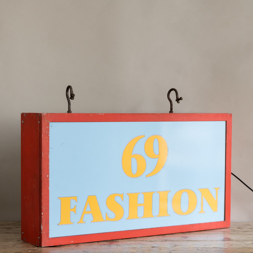 ‘Fashion 69’ illuminated light box,