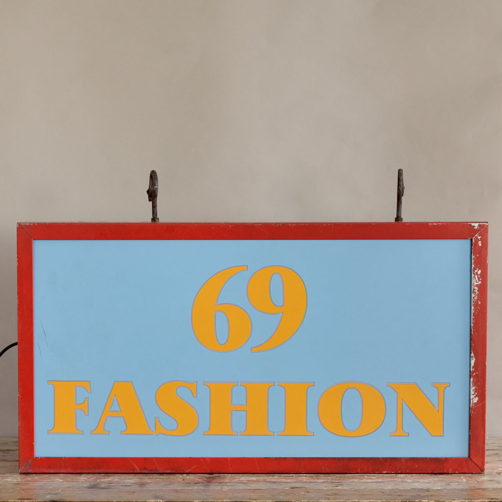 ‘Fashion 69’ illuminated light box,