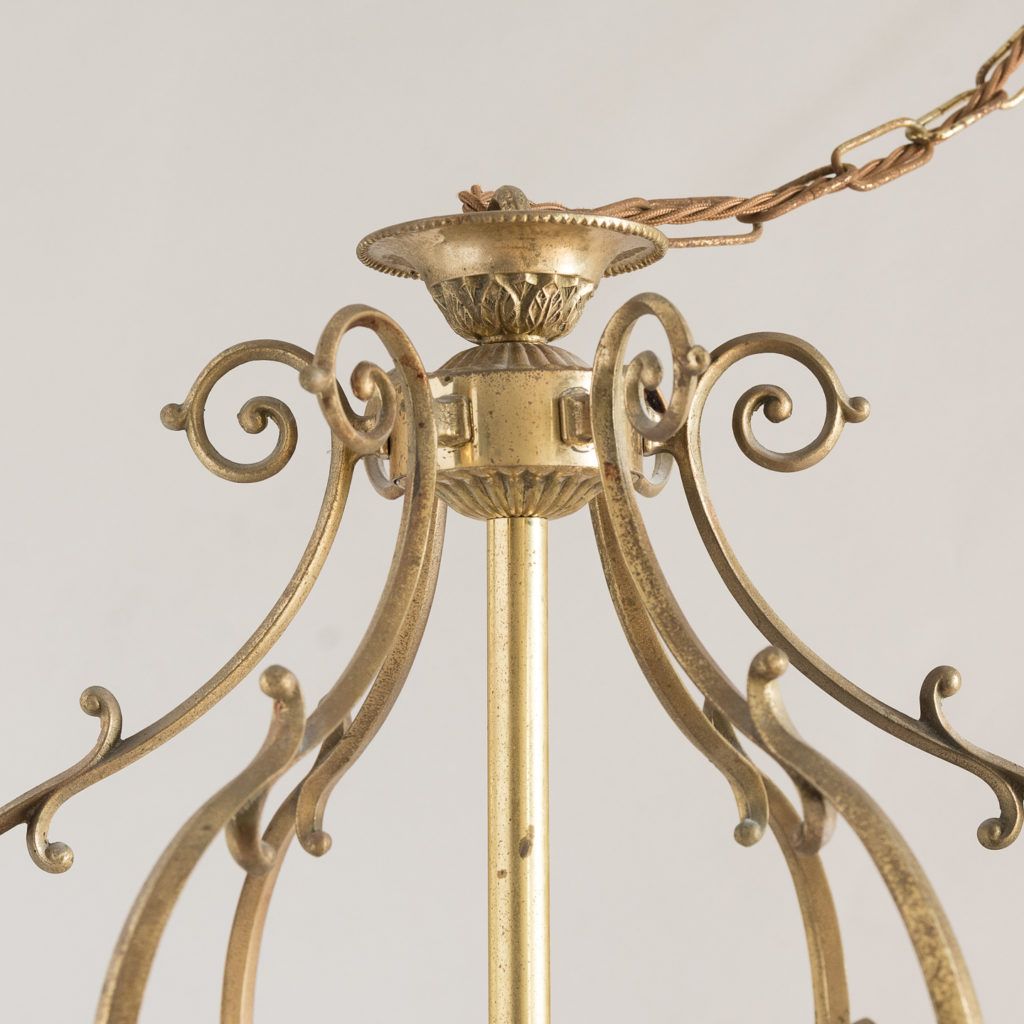 Regency style gilt brass hall lantern, -138239
