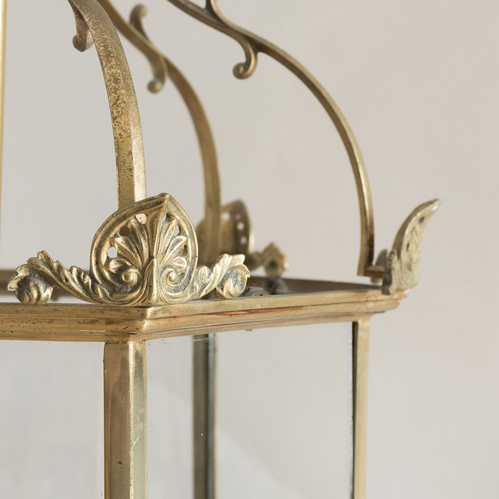 Regency style gilt brass hall lantern, -138240