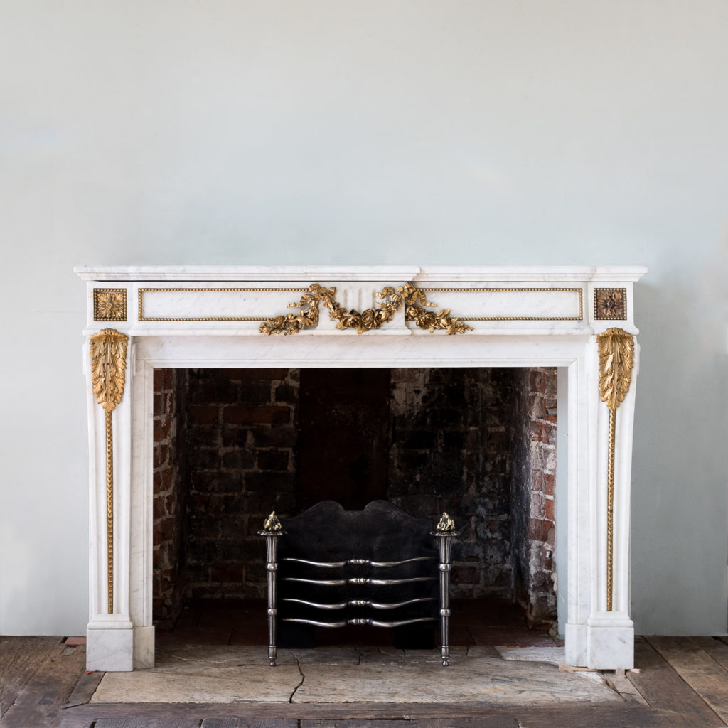 Early twentieth century English iron and brass firebasket, -138471