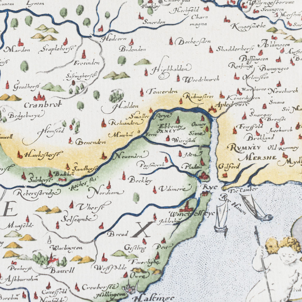 Map of Kent, Sussex, Surrey and Middlesex -138590