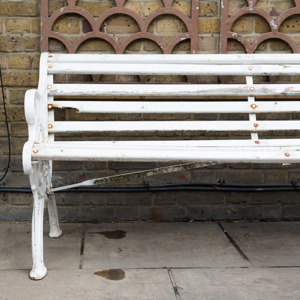 Victorian cast iron garden bench, -138970