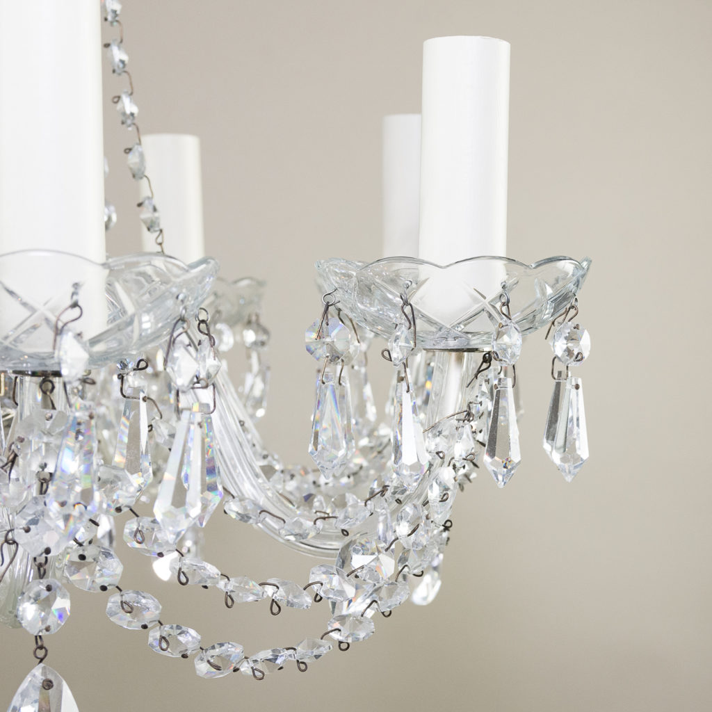 Regency style glass chandelier,-138897