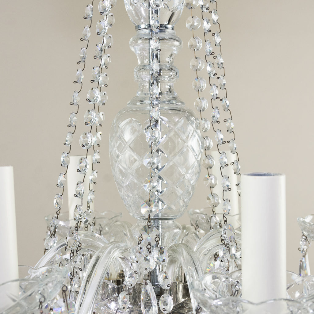 Regency style glass chandelier,-138898