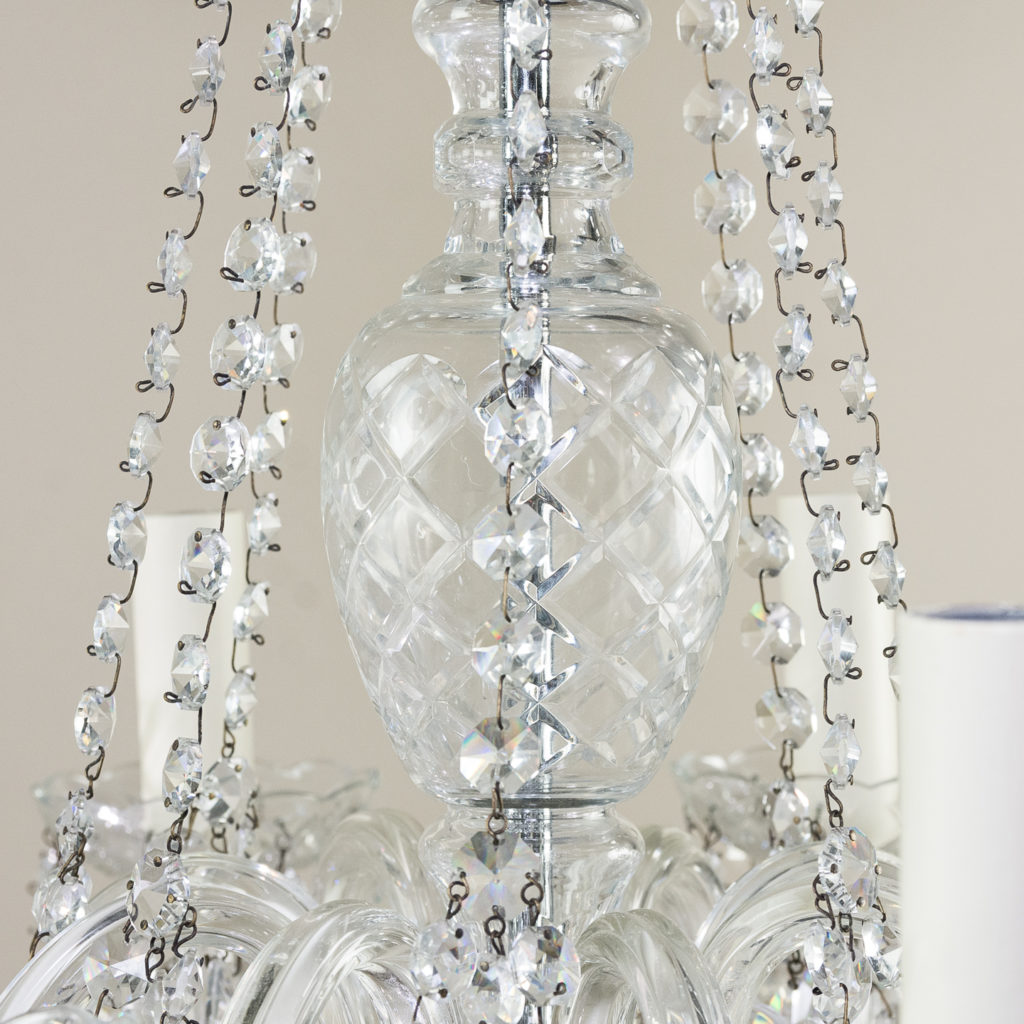 Regency style glass chandelier,-138899