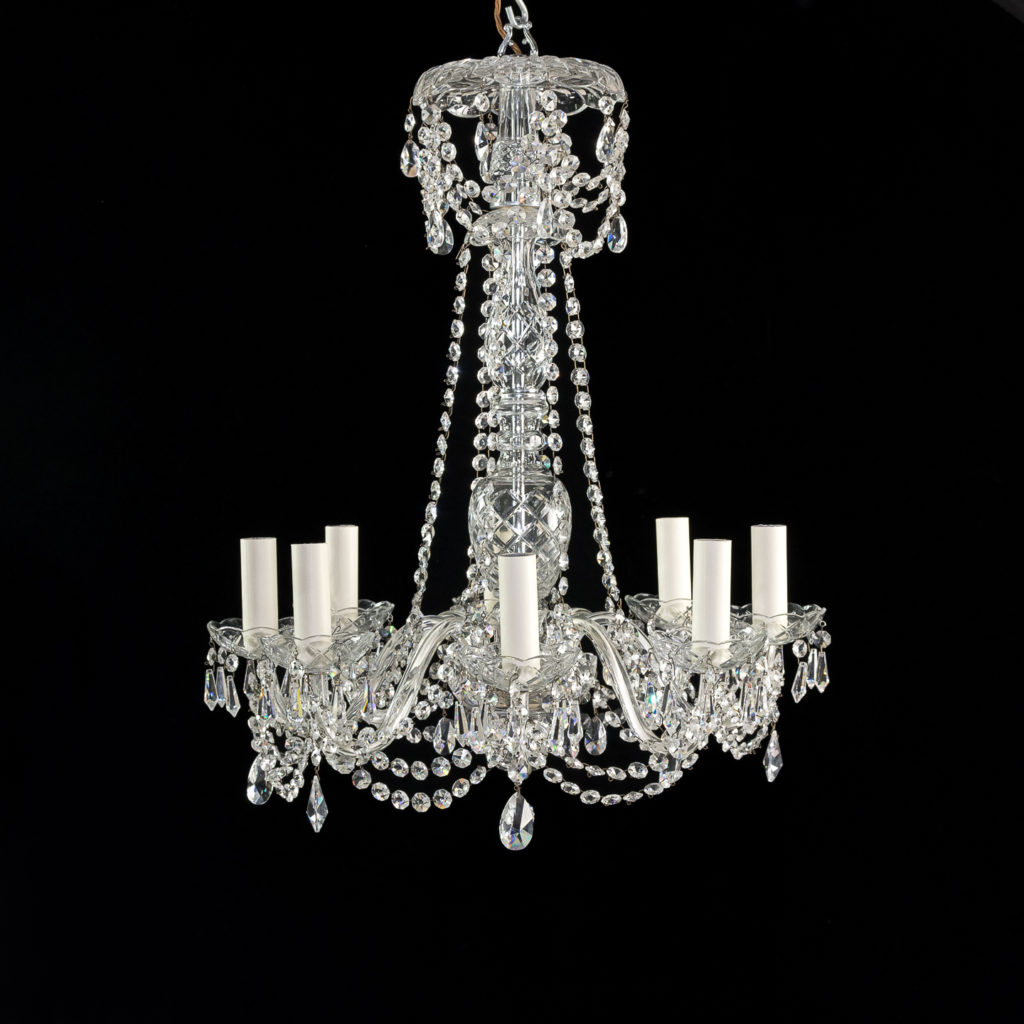 Regency style glass chandelier,