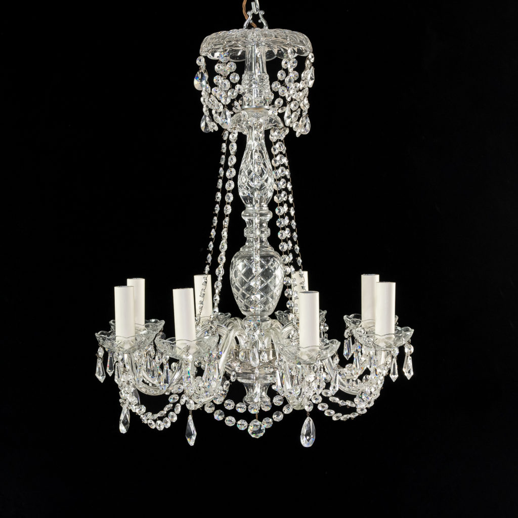 Regency style glass chandelier,