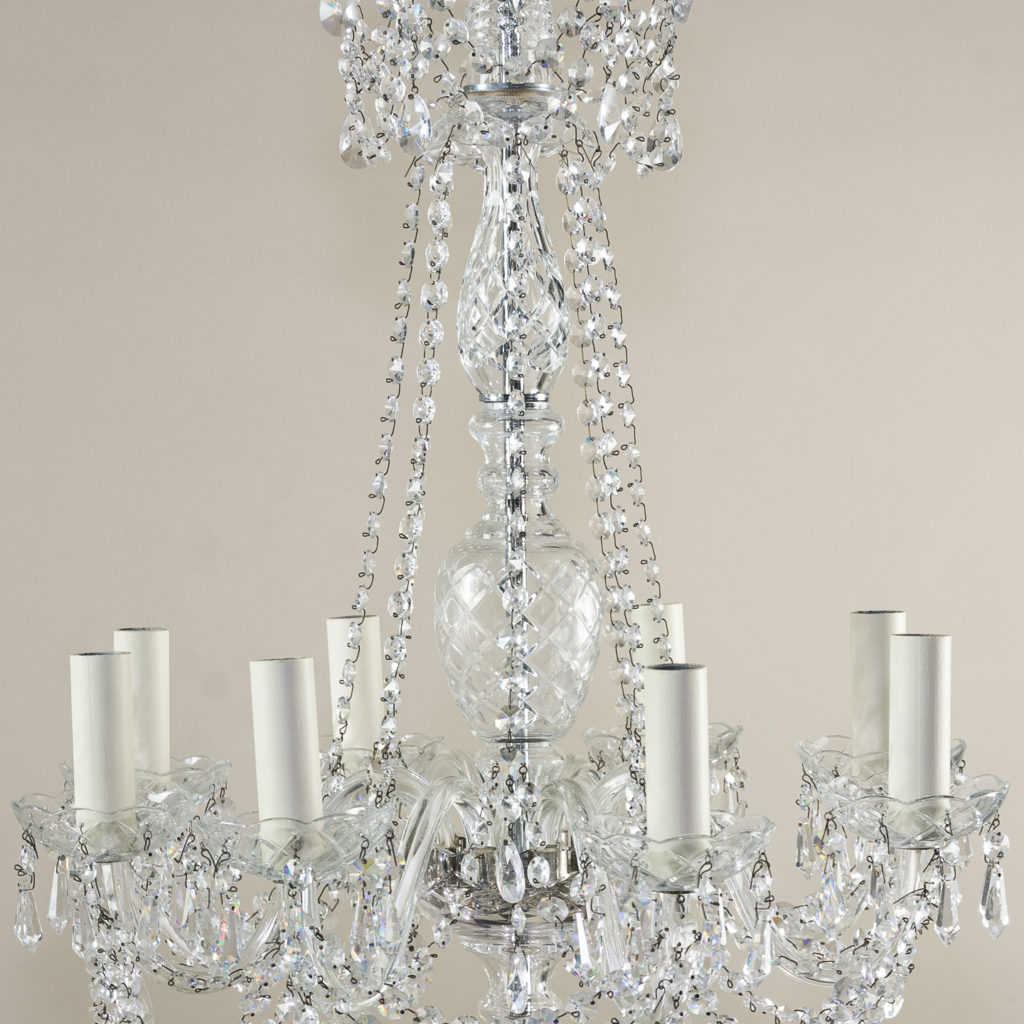 Regency style glass chandelier,-138894