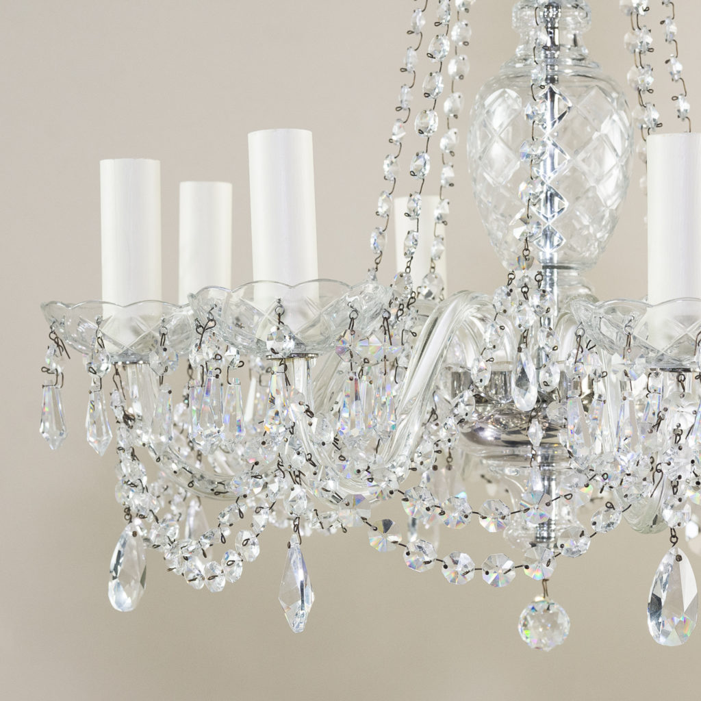 Regency style glass chandelier,-138896