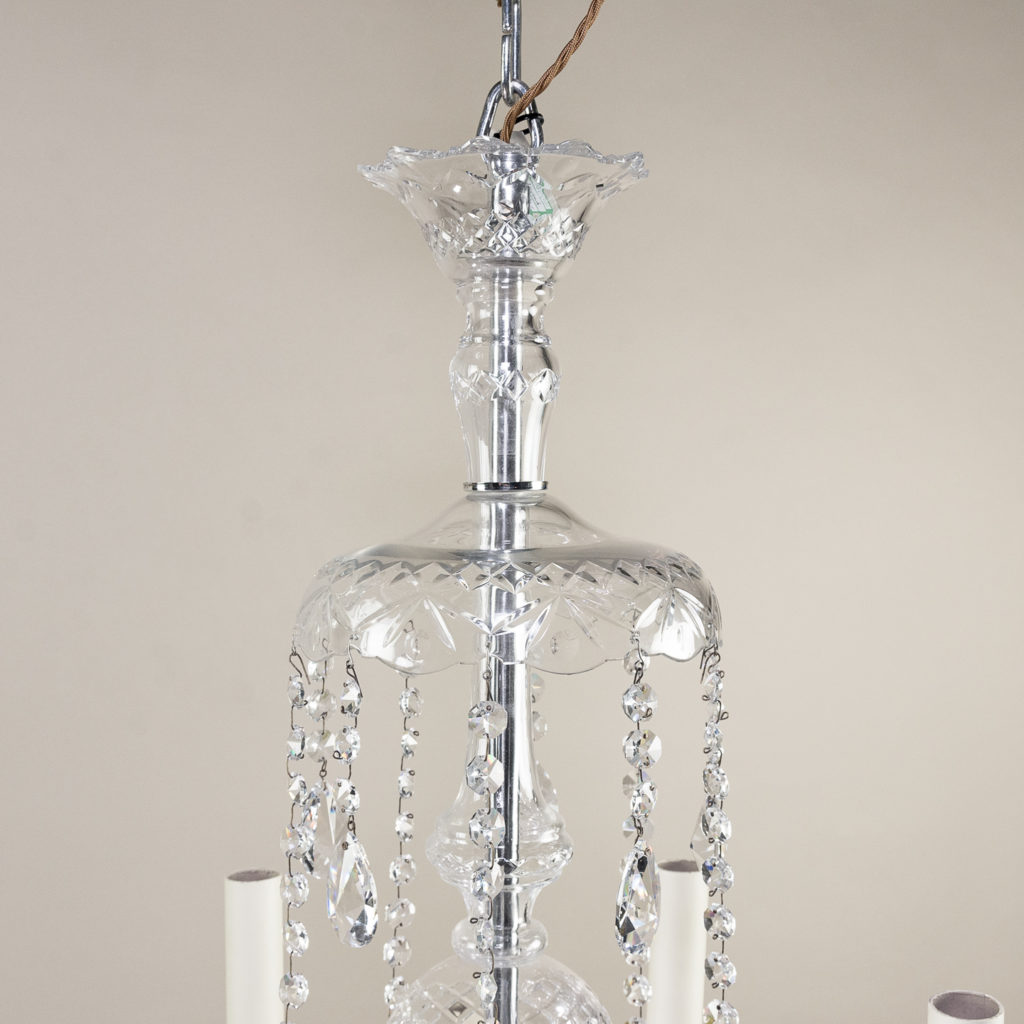 Pair of nineteenth century style ten light glass chandeliers, -138877