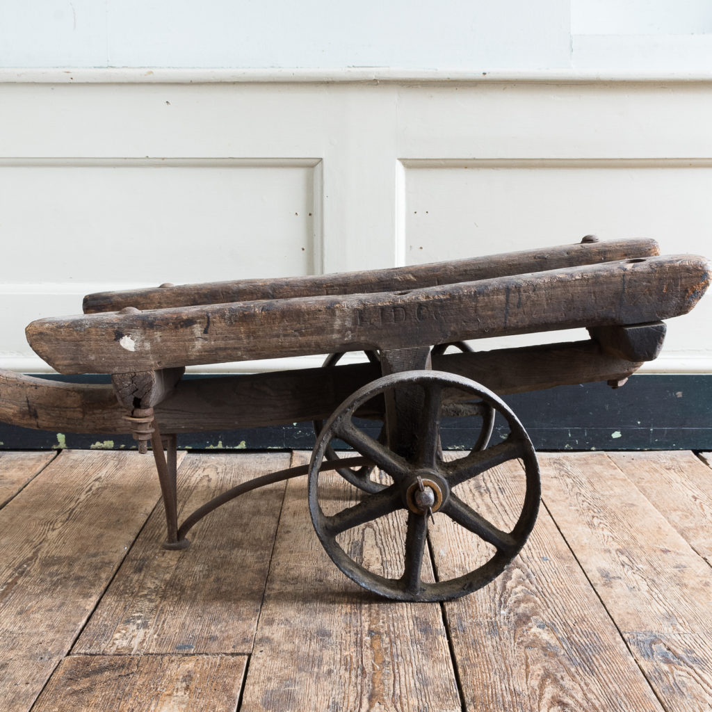 Nineteenth century elm Docklands goods barrow,-139388