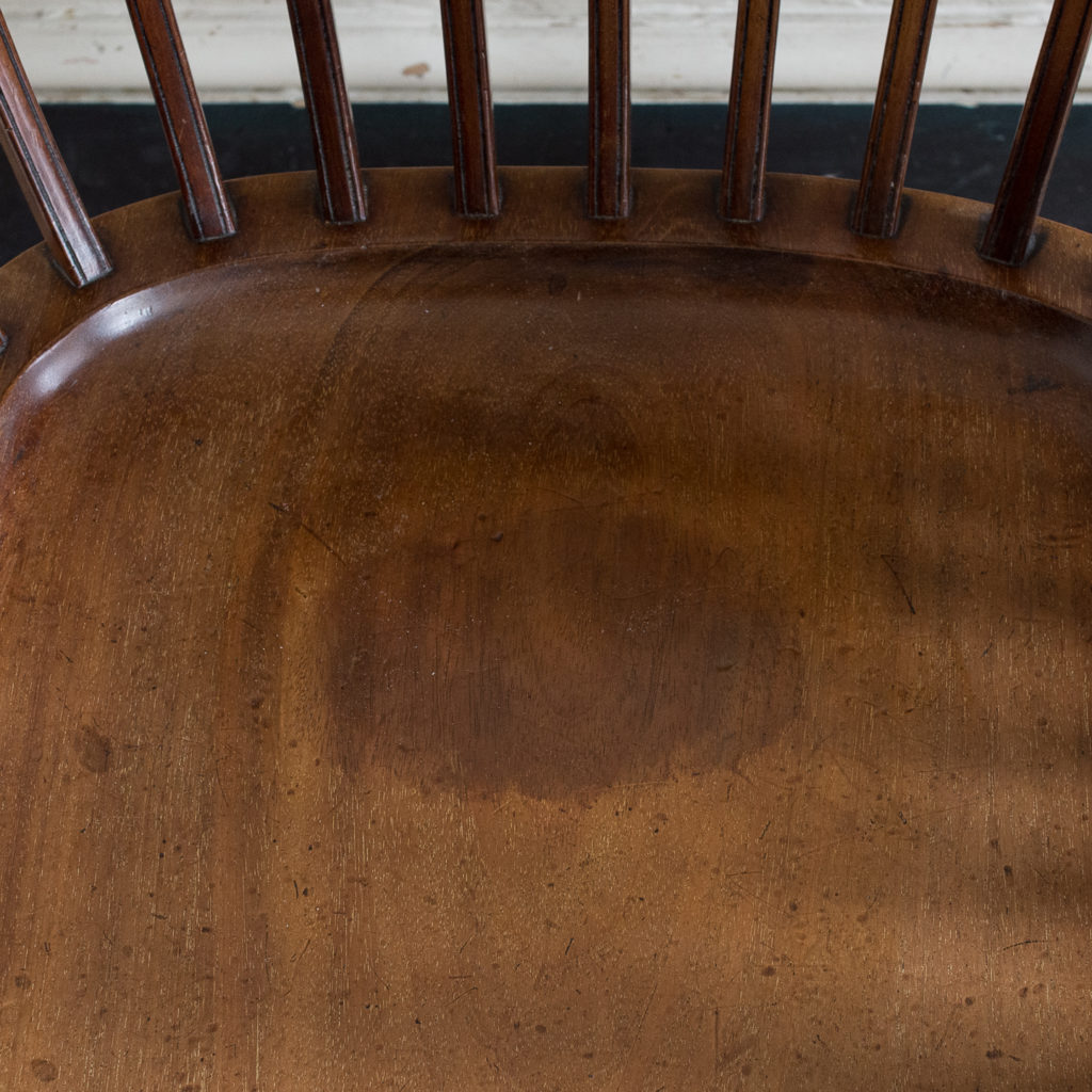 Pair of early twentieth century mahogany library chairs, -138870