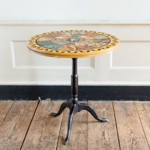 Faux-marble ‘specimen’ table,