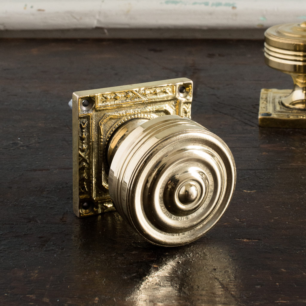 Georgian style brass door knobs,-138852