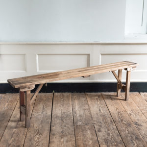 Twentieth century beech folding bench,