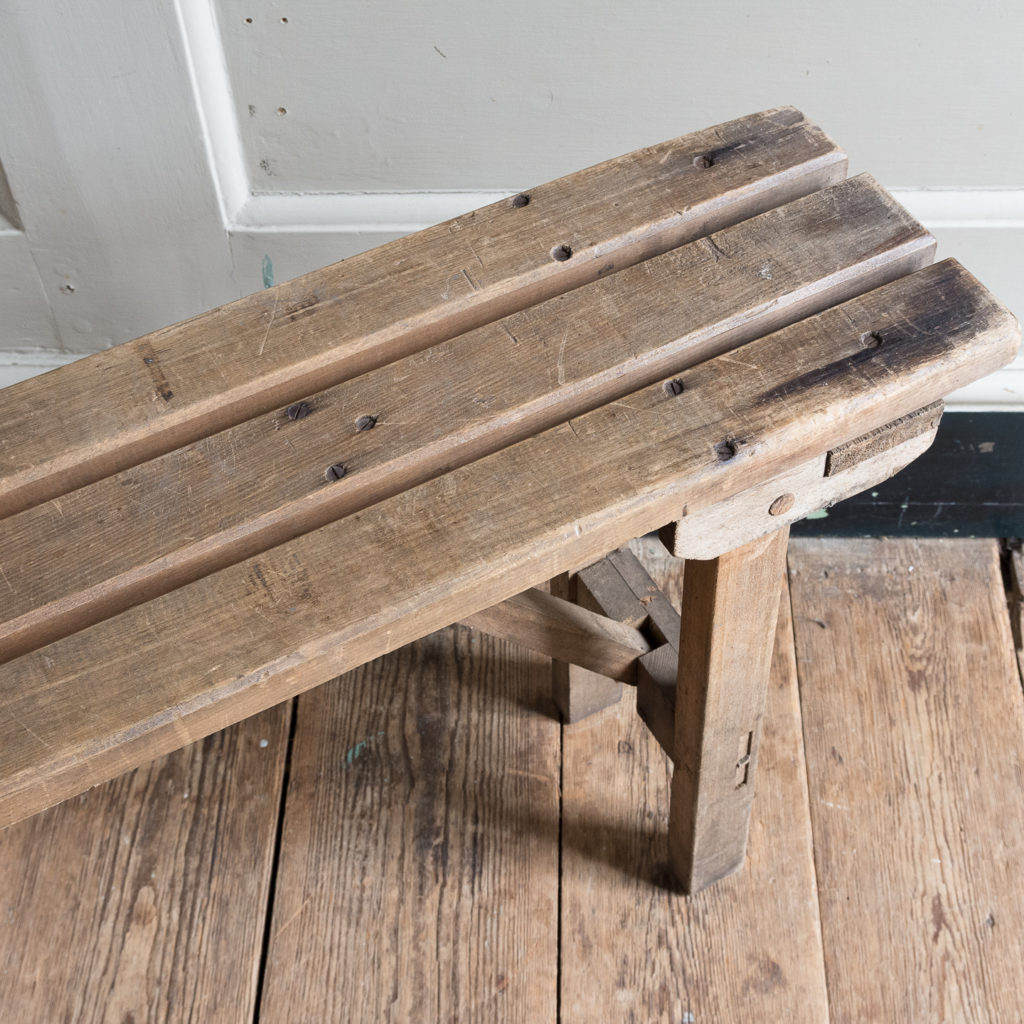 Twentieth century beech folding bench,-139354