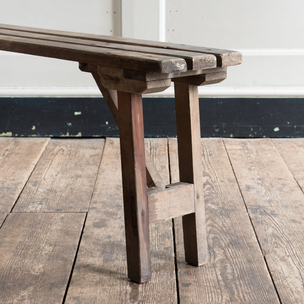 Twentieth century beech folding bench,-139357