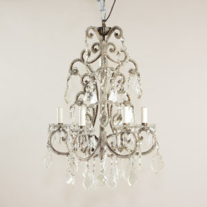 Pair of early twentieth century French chandeliers,