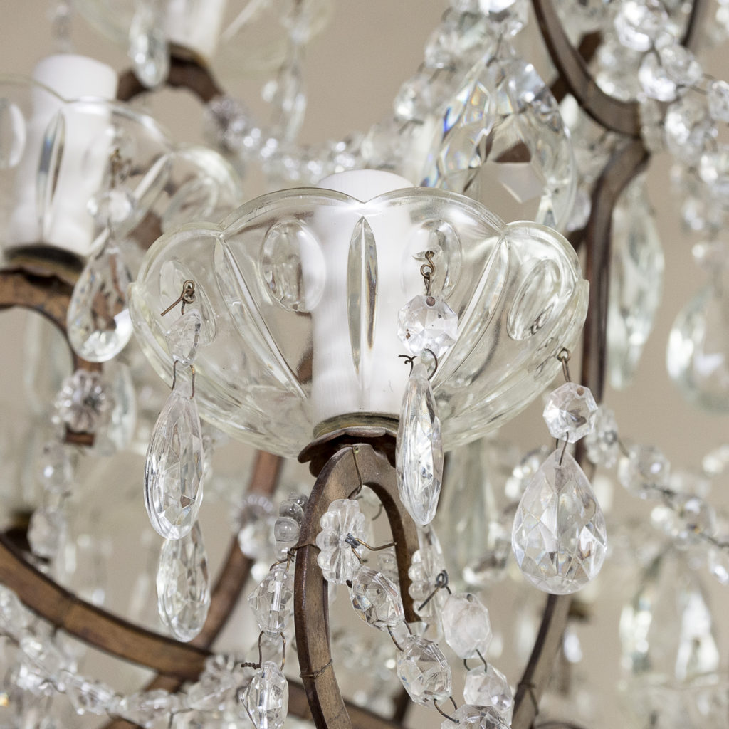 Twentieth century Continental eighteen light moulded glass chandelier, -139166