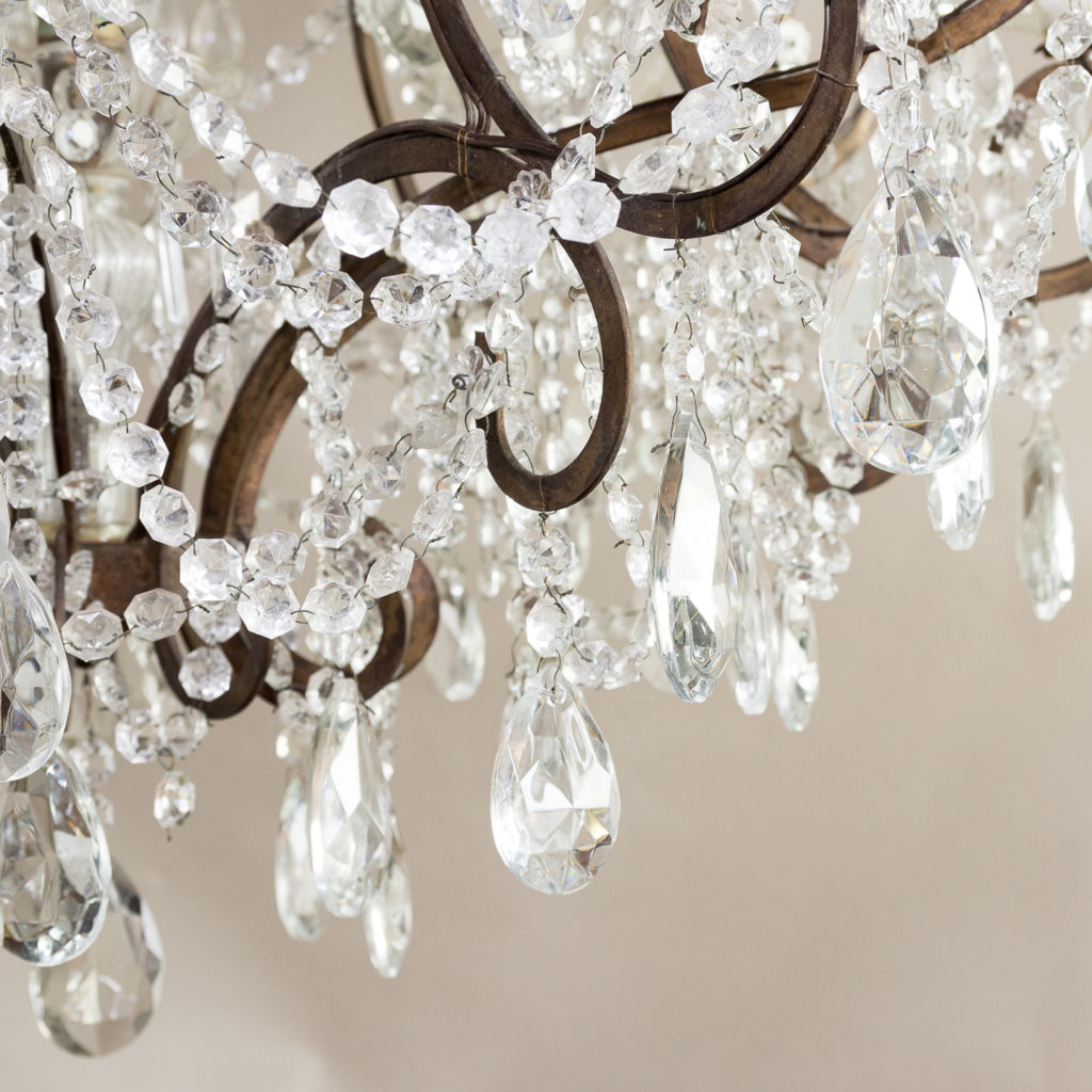 Twentieth century Continental eighteen light moulded glass chandelier, -139167