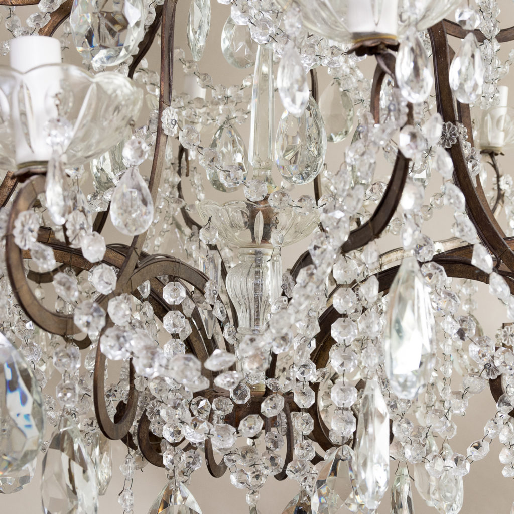 Twentieth century Continental eighteen light moulded glass chandelier, -139168