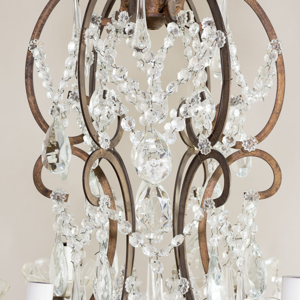 Twentieth century Continental eighteen light moulded glass chandelier, -139160