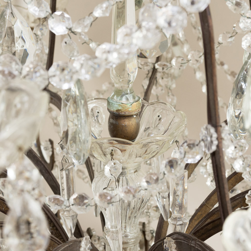 Twentieth century Continental eighteen light moulded glass chandelier, -139162