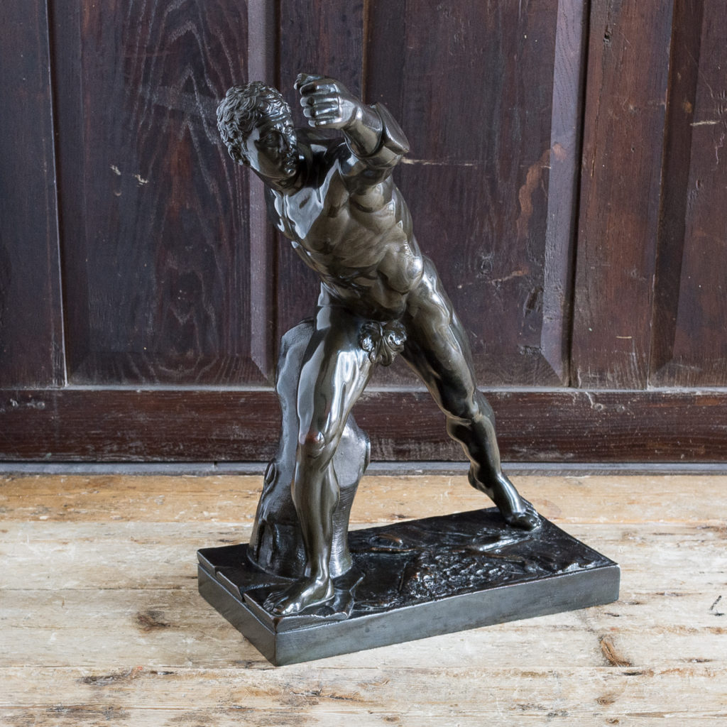 Early twentieth century bronze sculpture of the Borghese Gladiator,