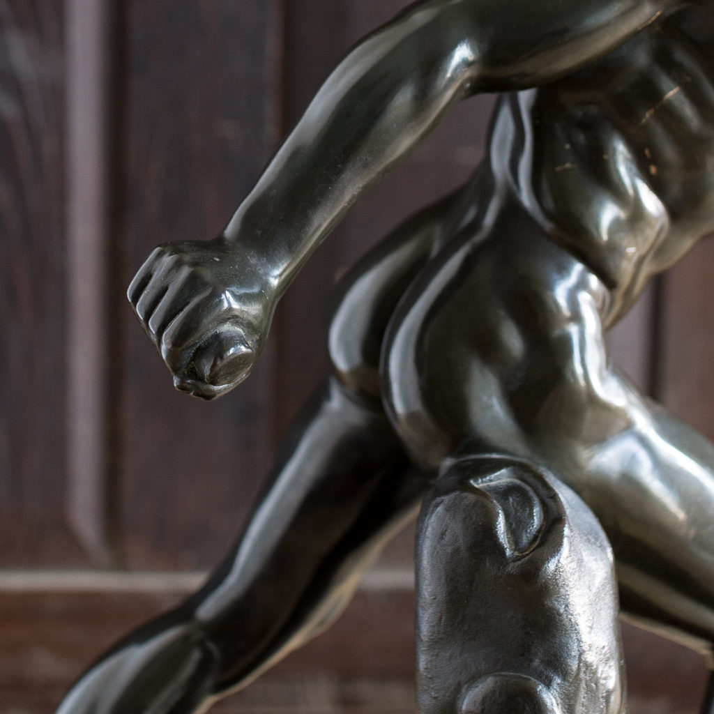 Early twentieth century bronze sculpture of the Borghese Gladiator, -138927