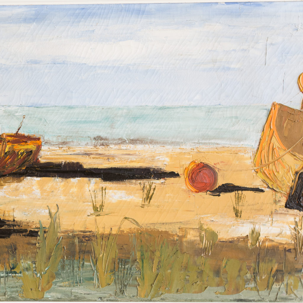 1960s oil-on-canvas of Dungeness Beach, -138912